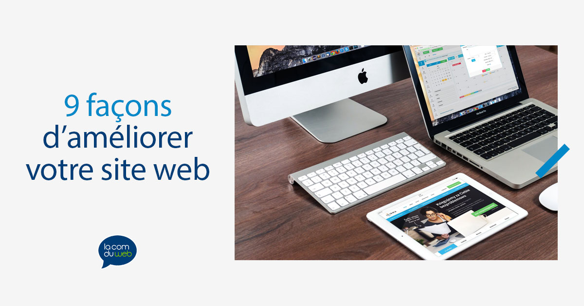 9 façons d’améliorer votre site web