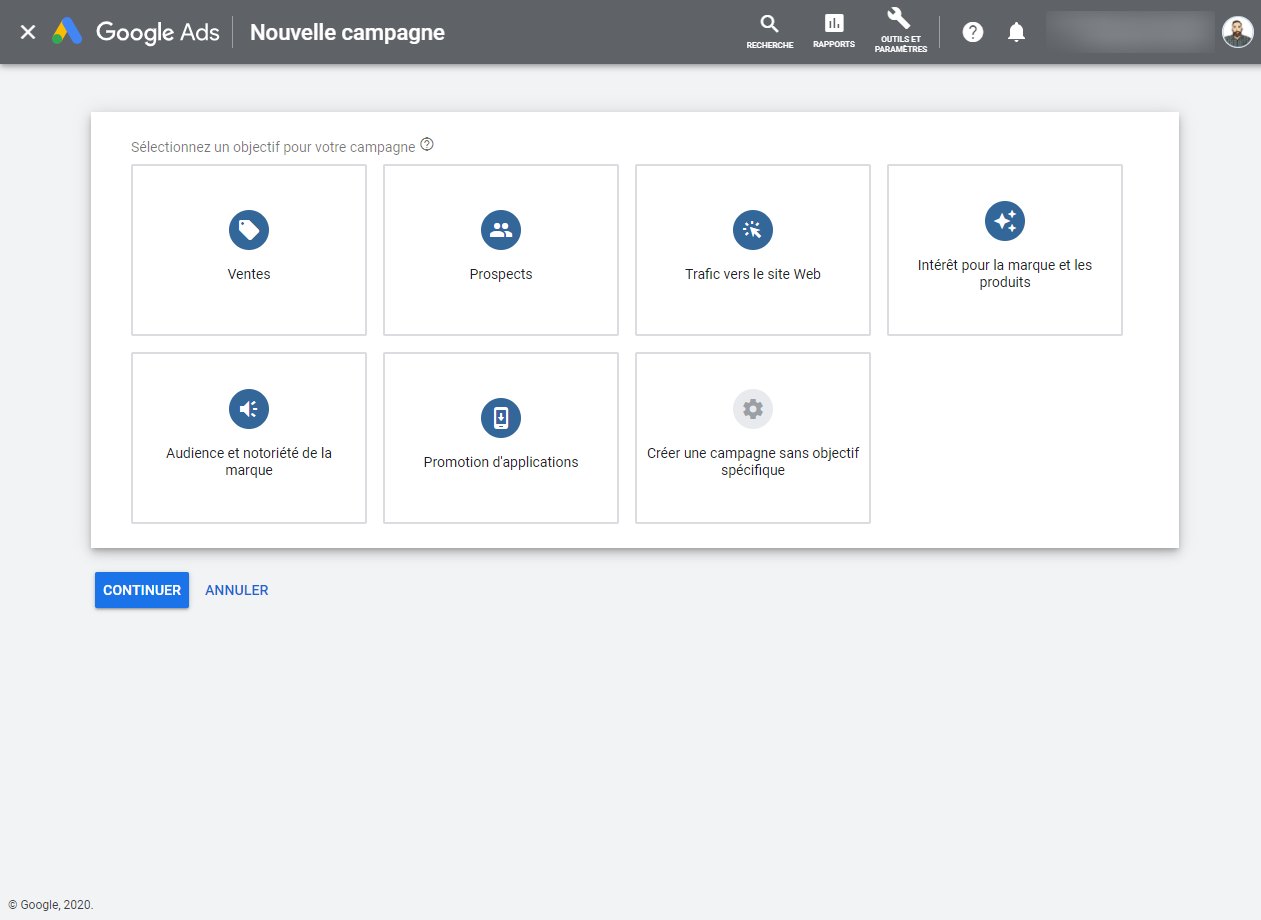 Plateforme Google Ads